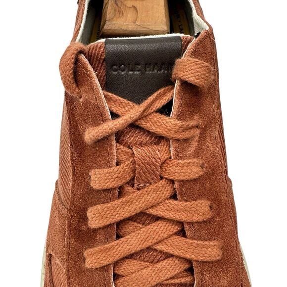 Cole Haan Grand Rally Canvas Court Sneakers C36134 Mens Sz 10.5 Wide 10.5W Red - Picture 5 of 11